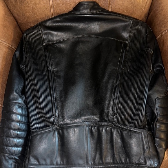 Hein Gericke Genuine Black Leather Motorcycle Jacket - Picture 4 of 5